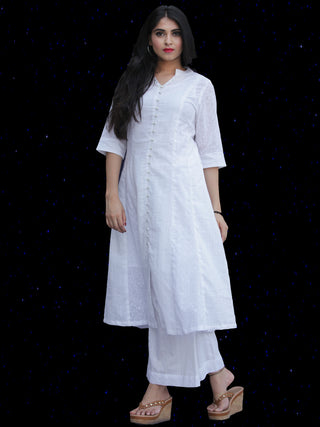 Chandni Hafa - Cotton Dobby Straight Kurta - KS38KFP03