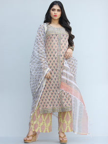 Jashn Azaan - Set of Kurta Palazzo & Dupatta - KS68A2176D