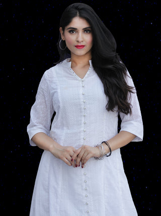 Chandni Hafa - Cotton Dobby Straight Kurta - KS38KFP03