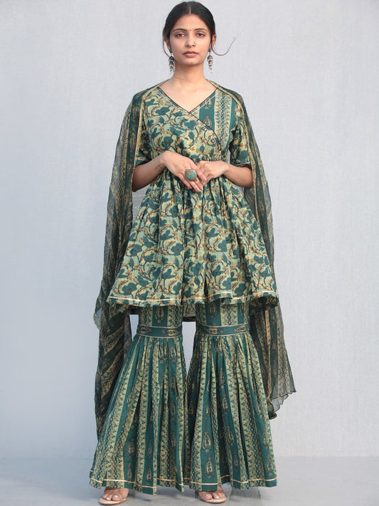 Sanjh Farhat Sharara Set