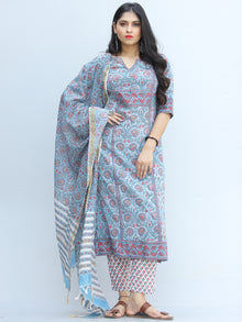 Jashn Nazima - Set of Kurta Pants & Dupatta - KS66A2343D