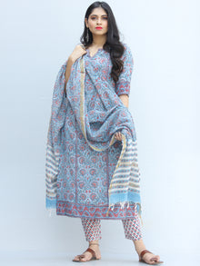 Jashn Nazima - Set of Kurta Pants & Dupatta - KS66A2343D