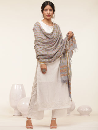 Gulmarg Aaina Set Of Kurta Palazzo Dupatta