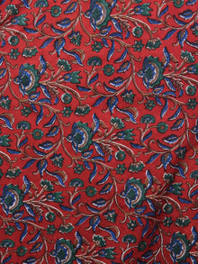 Hand Block Printed Wrap Around Skirt In Salmon Pink Multi Colour - S401001