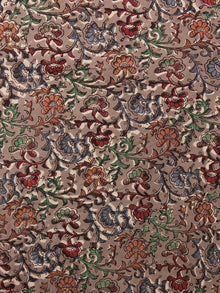 Hand Block Printed Wrap Around Skirt In Grey Multi Colour - S401005