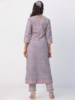 Jamni Farah Set Of Kurta Pant Dupatta