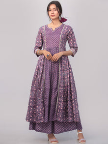 Jamni Zohra Set Of Anarkali Pants Dupatta
