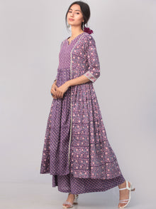 Jamni Zohra Set Of Anarkali Pants Dupatta