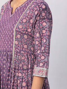 Jamni Zohra Set Of Anarkali Pants Dupatta